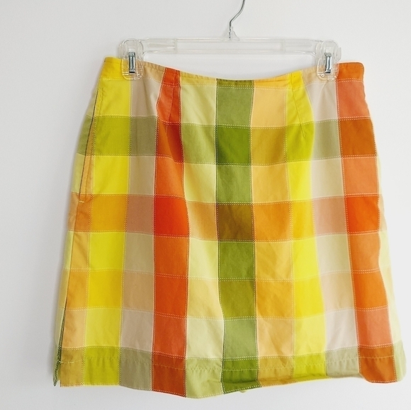LIZGOLF By Liz Claiborne Multi colored golf skort Size 8 with Deep Pockets EUC - Picture 2 of 16
